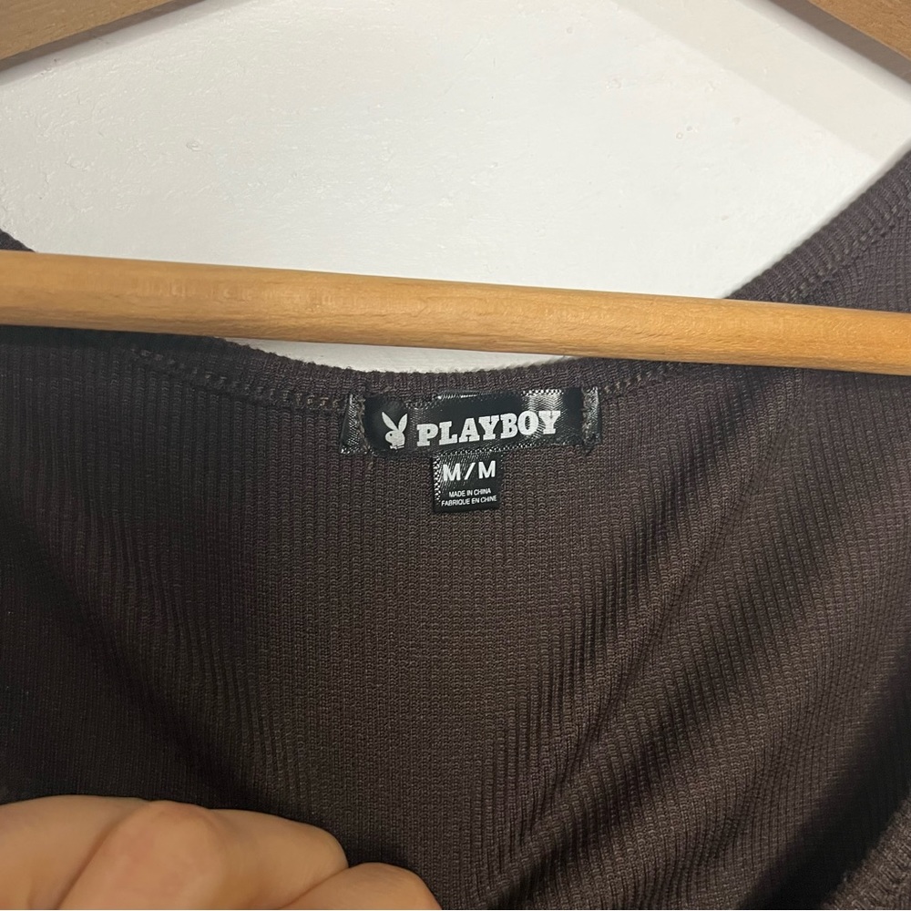 Playboy | Ribbed Crop Tank - Picture 4 of 5